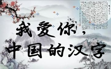 汉字写心得体会8篇