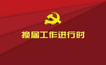 村党组换届工作报告8篇