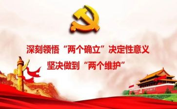 做两个确立心得体会8篇