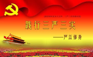 写三严三实心得体会8篇