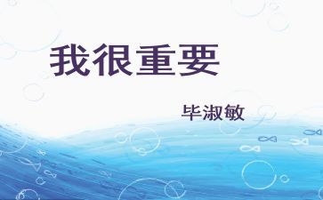 毕淑敏我很重要读后感6篇